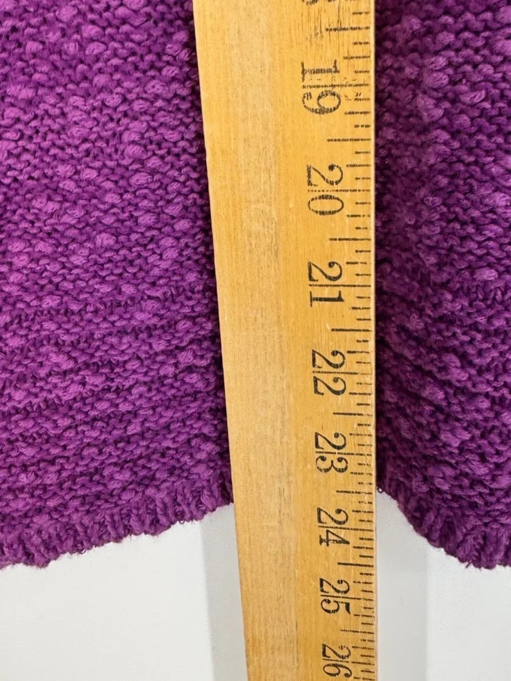Coldwater Creek Womens Medium Button Front Cardigan Sweater 100% Cotton Purple